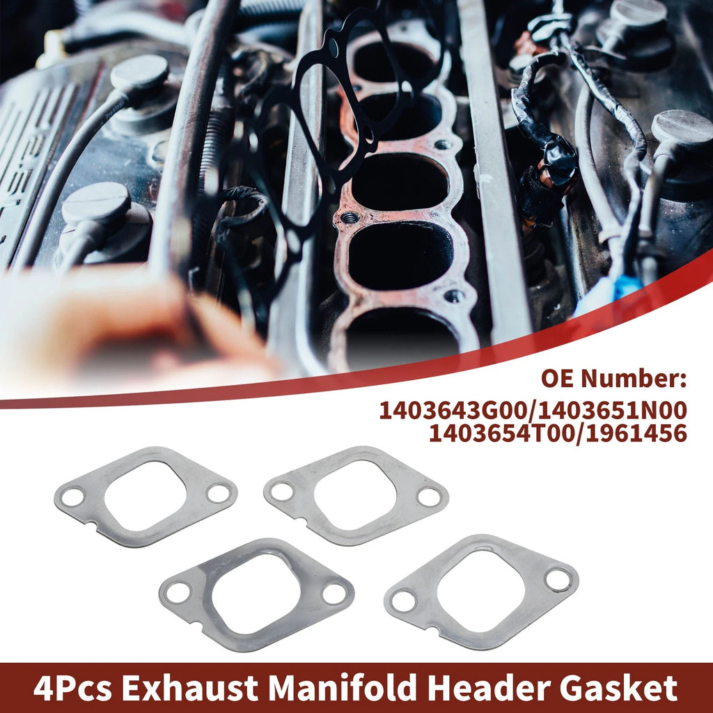 Set of 4 Exhaust Manifold Header Gaskets for Ford Maverick (1993–1996) No. 1403643G00