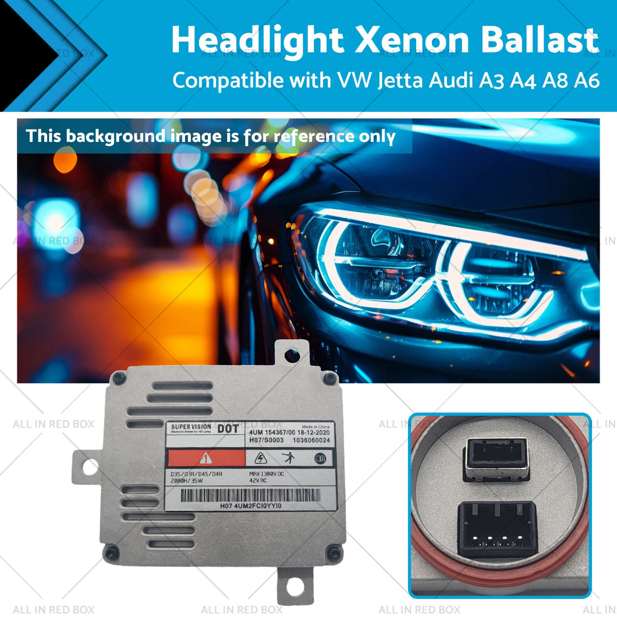 8K0941597B Xenon Ballast for VW Jetta Audi A3 A4 A6 A8 (2009–2014)