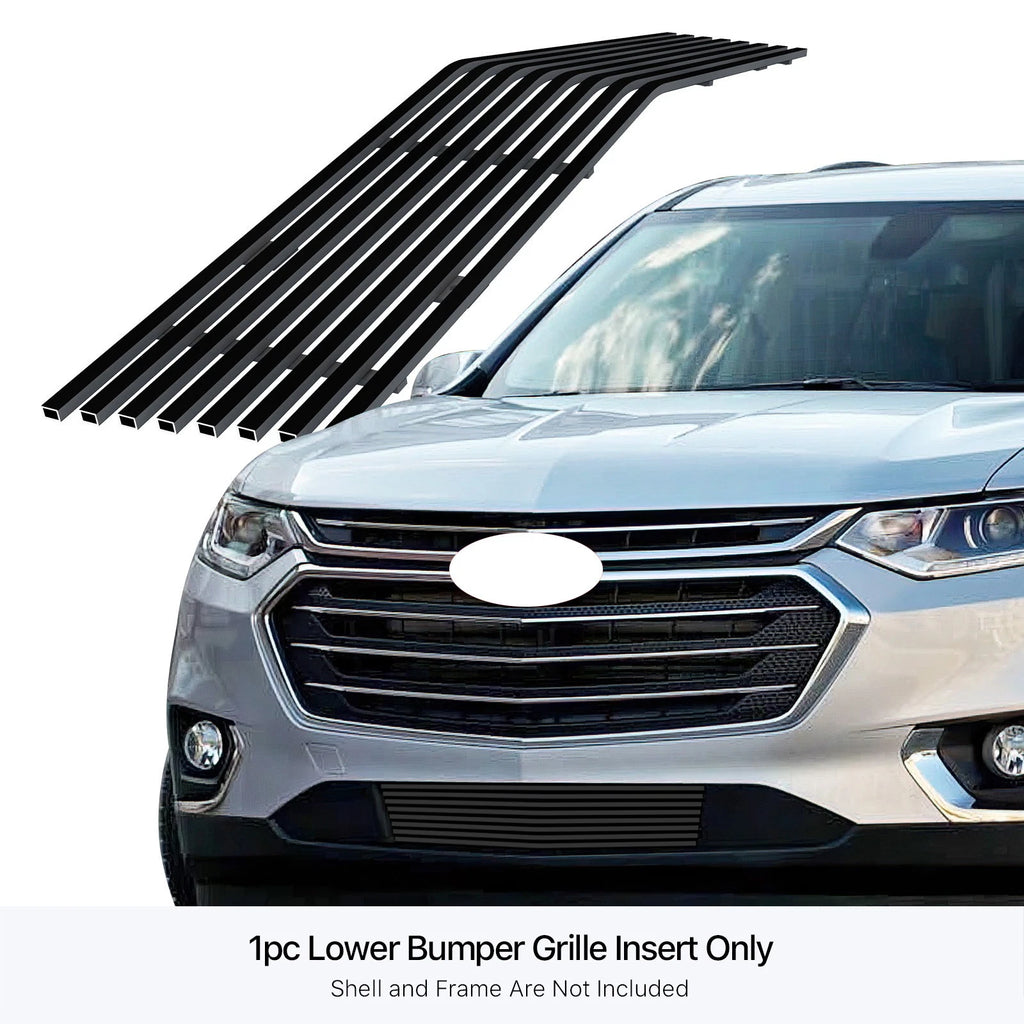 Stainless Steel Black Billet Grille Insert for Chevy Traverse (2018-2021)