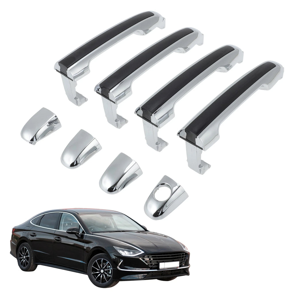 4Pcs Exterior Door Handle Set for Hyundai Sonata (2005–2010) 826523K010/826523K030