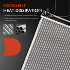 Radiator with Transmission Oil Cooler for Honda CR-V (2002–2006)