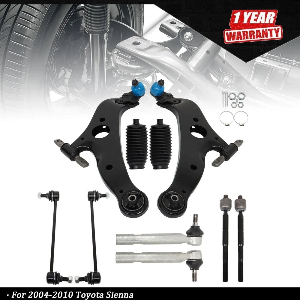 Set of 10 Front Lower Control Arm Ball Joints for Toyota Sienna (2004â2010)