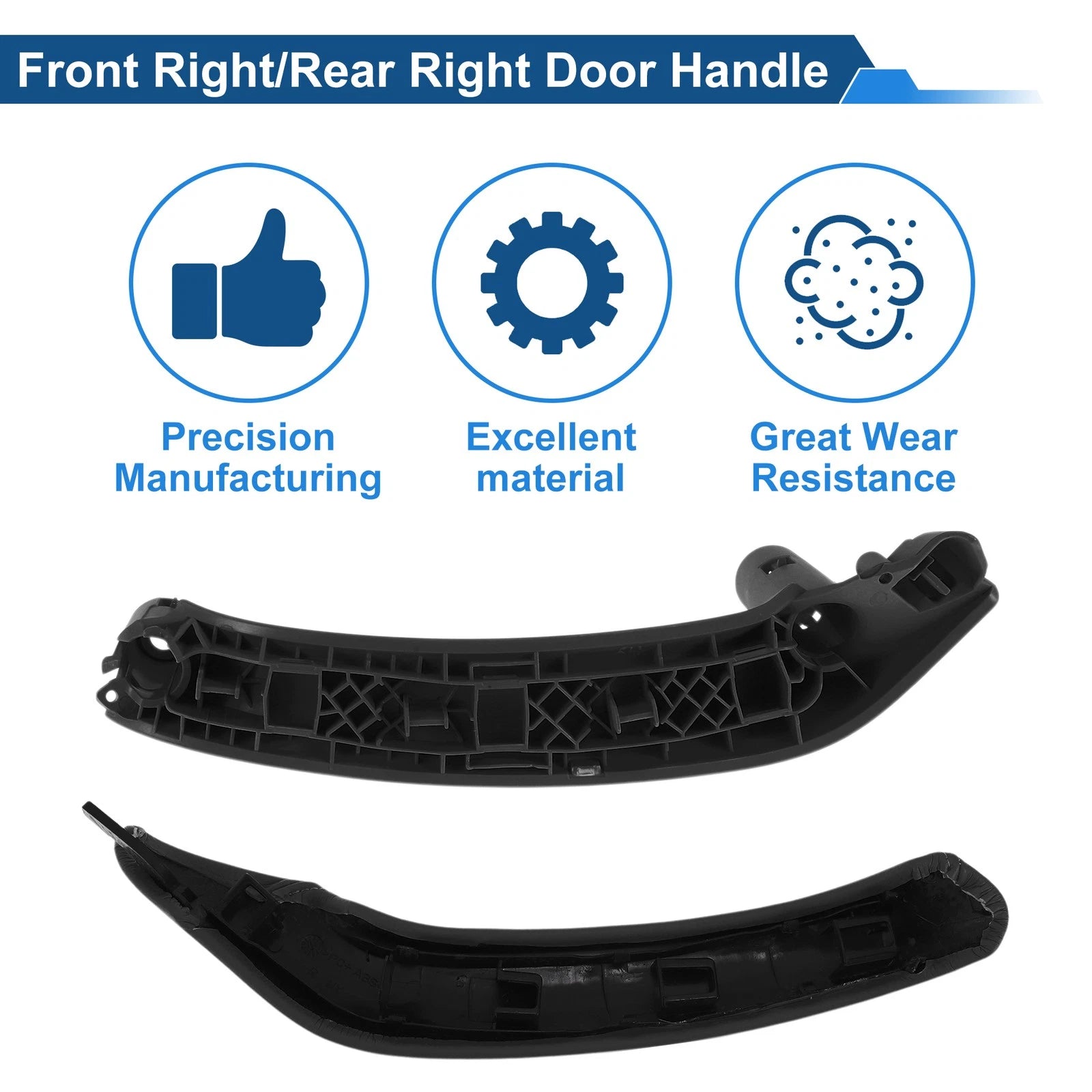 Front Driver Side Inner Door Panel Handle for BMW X3 F25 (2010–2016) Black