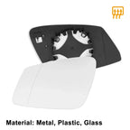 Heated Mirror Glass with Backing Left Side for BMW F10 528i/550i (2009-2017)