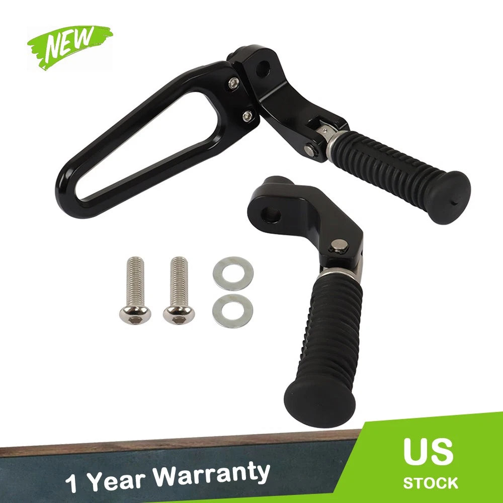 Rear Foot Rests Pedal Mount Kit for BMW Motorcycle (2018) Black
