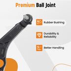 Set of 10 Front Lower Control Arms with Ball Joints for Dodge Dart (2013-2016)