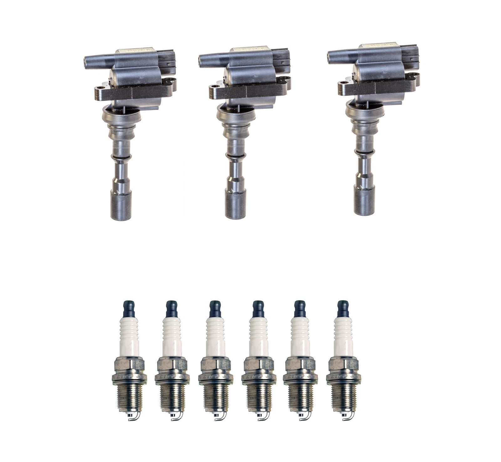 Set of 3 Ignition Coils & 6 Spark Plugs for Kia V6
