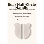 Set of 4 Bear Handle Cabinet Pulls Aluminum Alloy Modern Minimalist Design