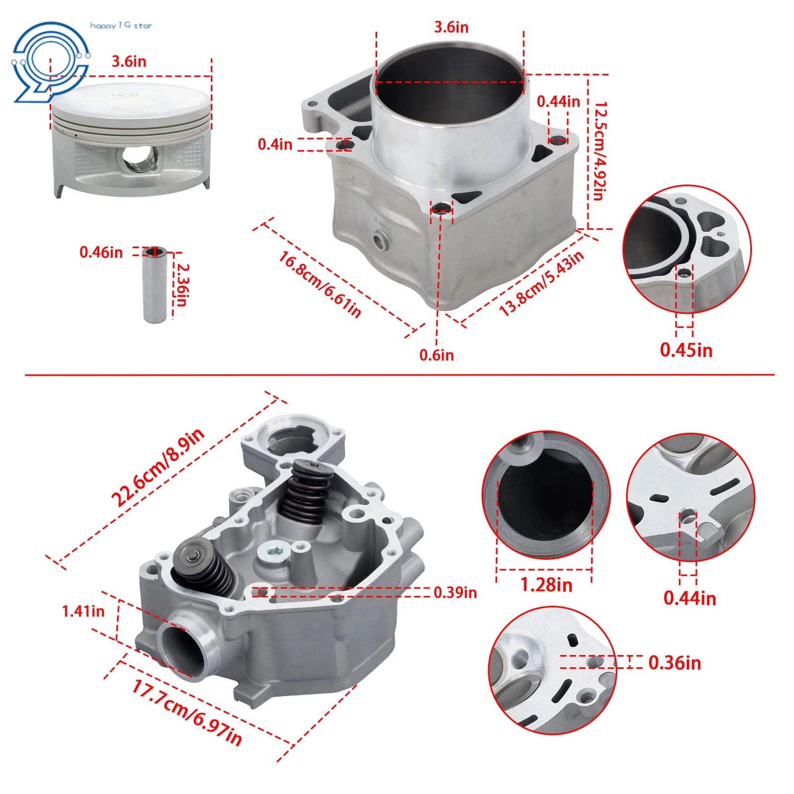 Crankshaft Rebuild Kit for Honda TRX500 (2009-2024)