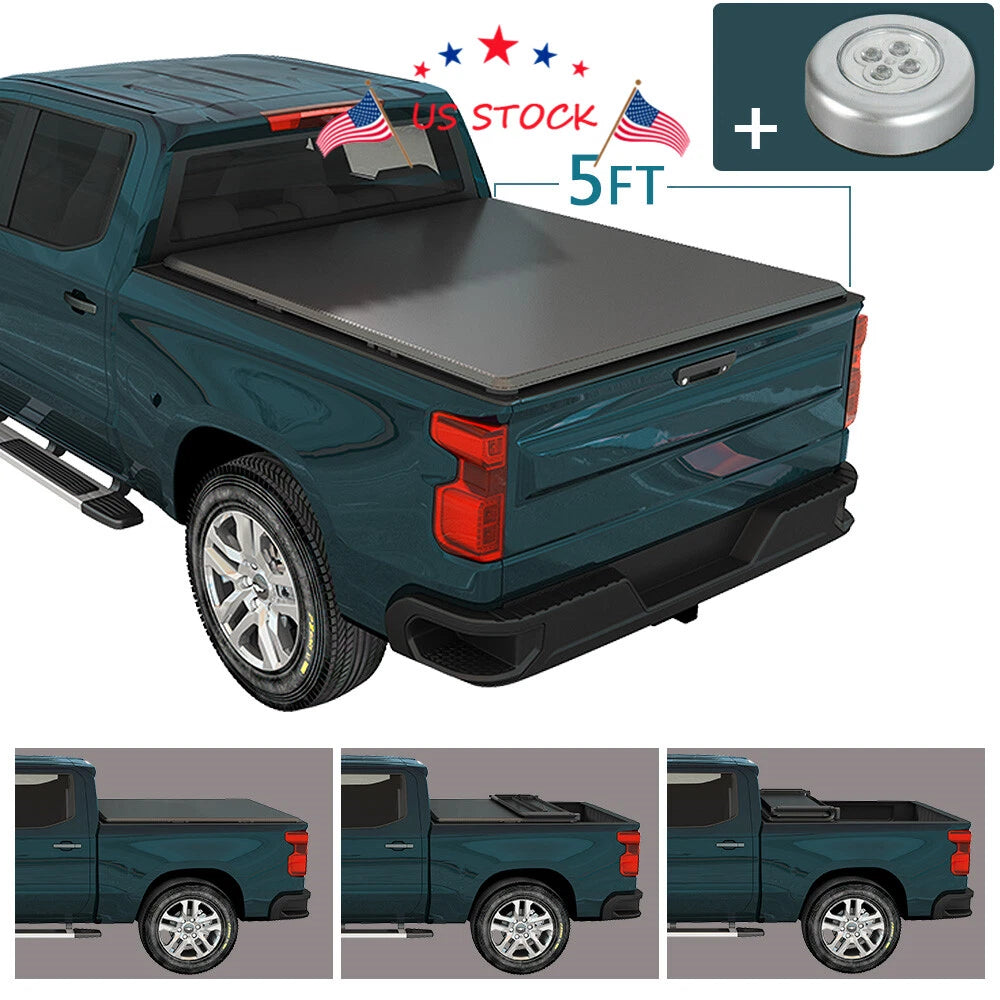 5FT Tri-Fold Tonneau Cover for Toyota Tacoma (2016–2019)