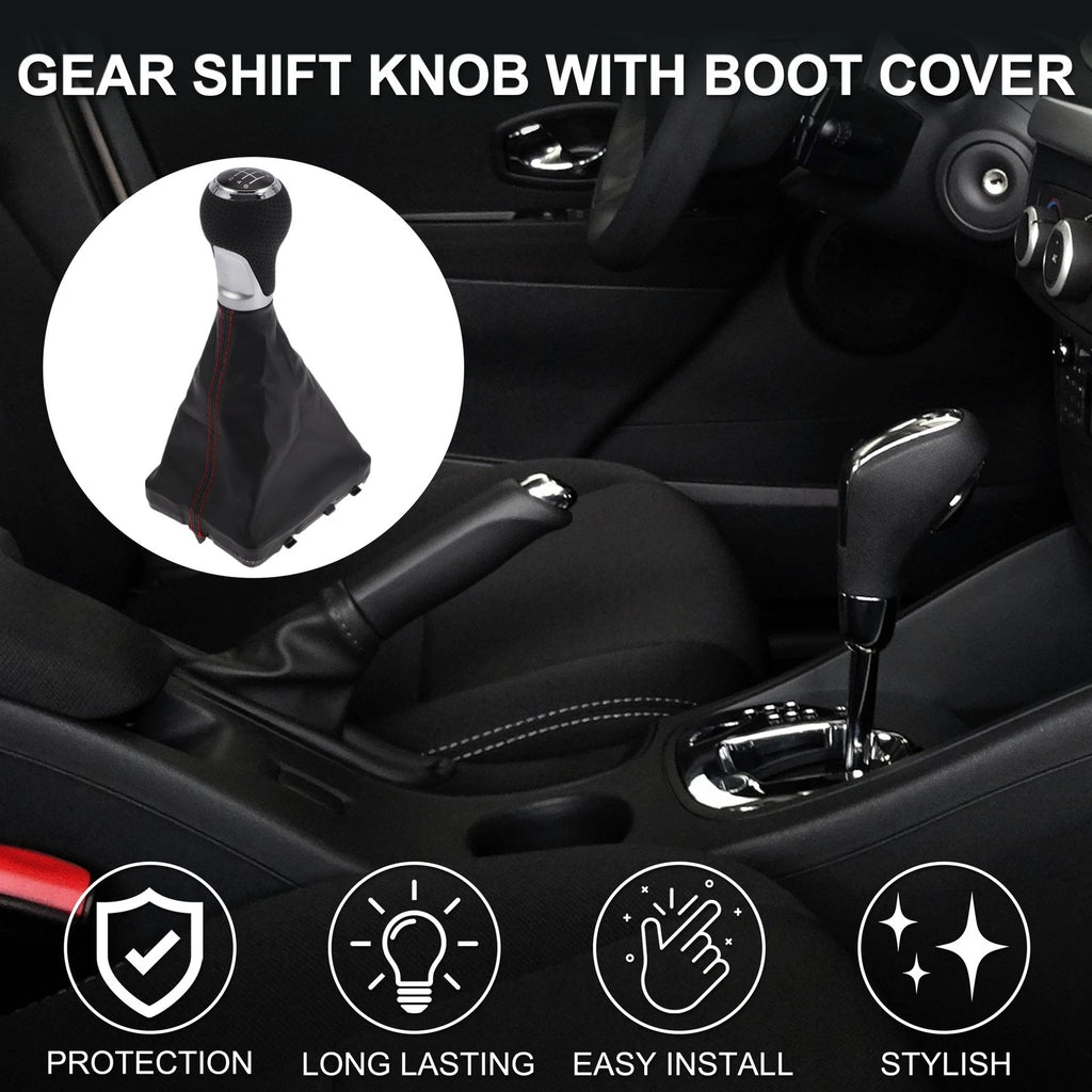 6 Speed Gear Shifter Knob with Cover No. 4F0863278 for Audi A6 (2005–2011)