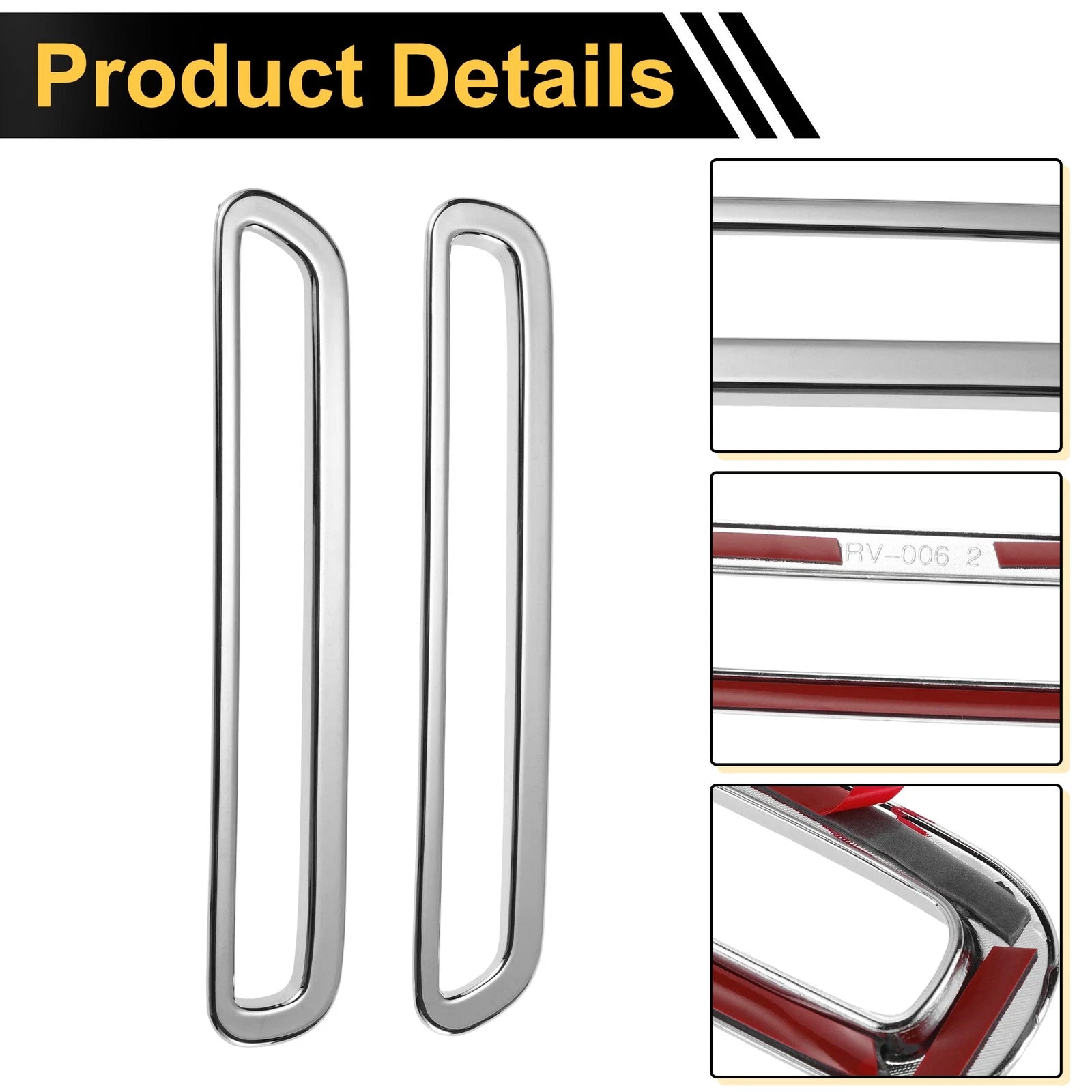Set of 2 Rear Left & Right Fog Light Cover Trim for Honda CR-V (2023–2024)