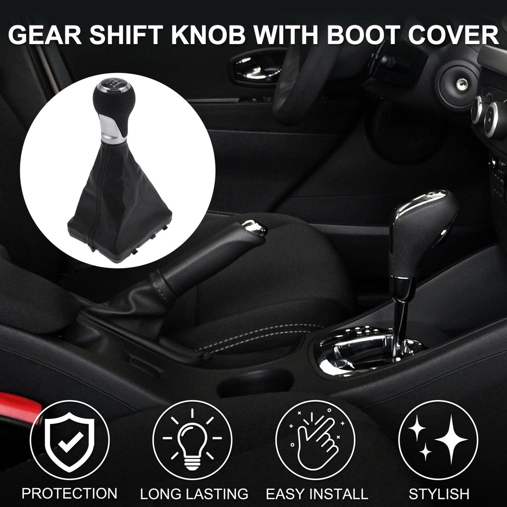 6 Speed Gear Shifter Knob w/ Cover No. 4F0863278 for Audi A6 (2005–2011)