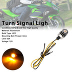 12V LED Turn Signal Indicator Light 8mm for Honda Motorcycle (Universal)