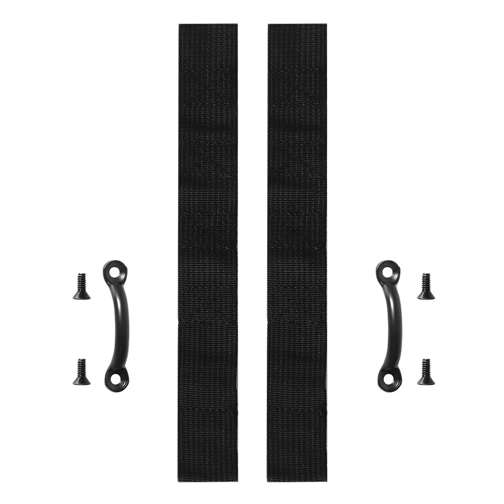 2X Footman Loops Door Limit Straps & Screws Kit for Jeep Wrangler (CJ YJ TJ)