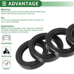 Set of 5 Oil Seal Rotary Shaft Seal NBR Rubber 35x50x10mm for Various Models