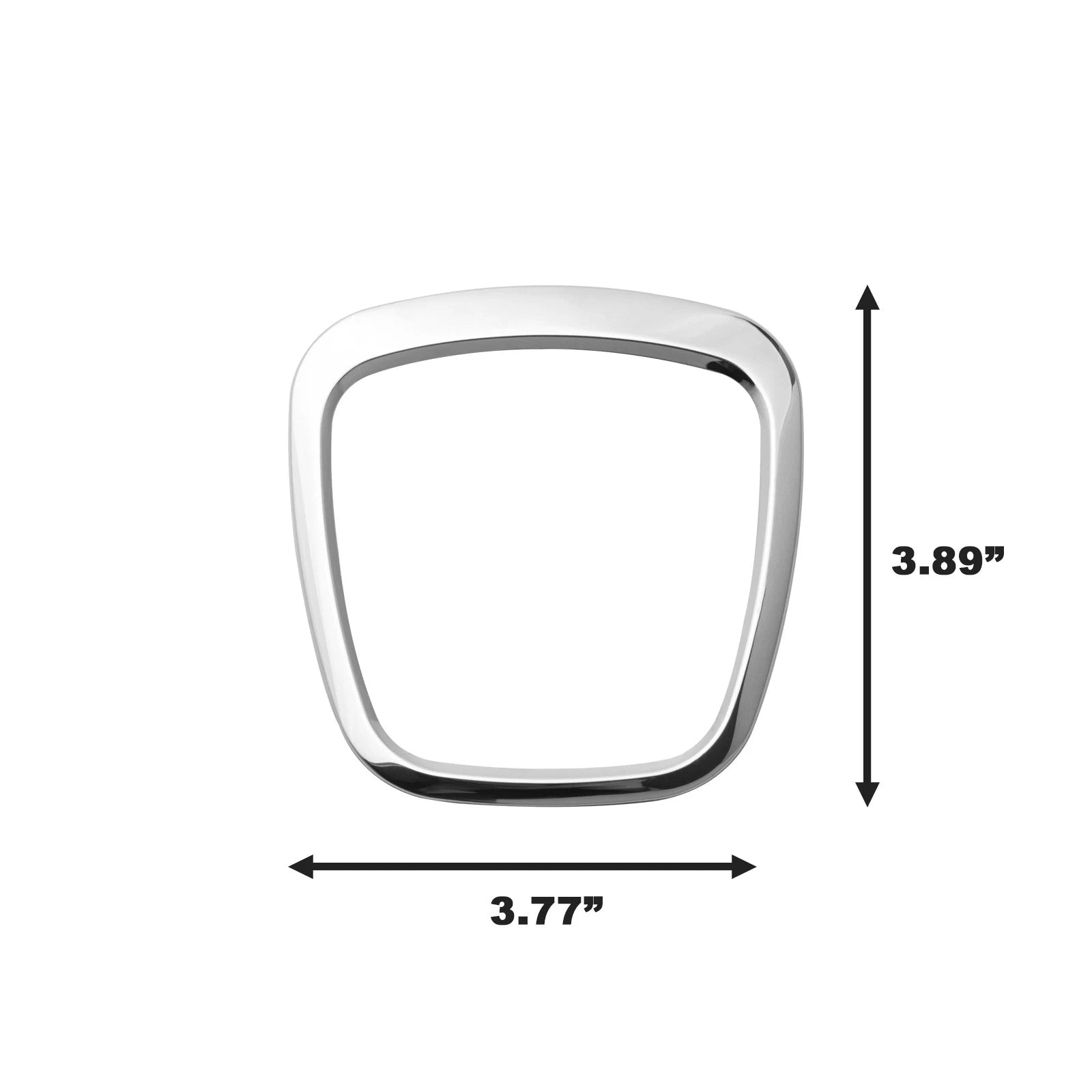 Chrome Steering Center Logo Ring Frame Trim Sticker for Audi A3 A4 A5 A6 Q5 Q7 (2015-2023)
