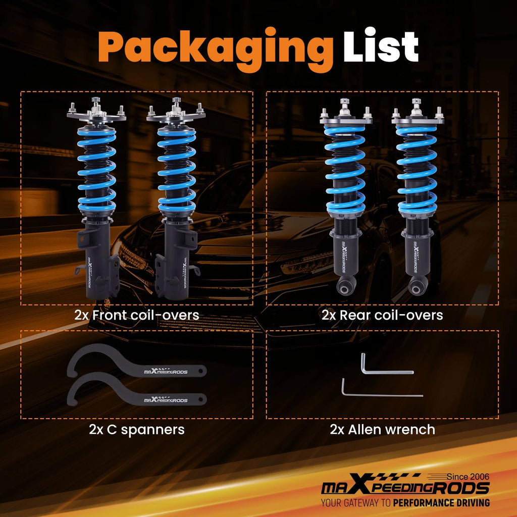Coilovers for Subaru Impreza GT/GK (2017-2023) 24 Way Damping