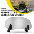 Adjustable Windshield Extension Spoiler for Motorcycle