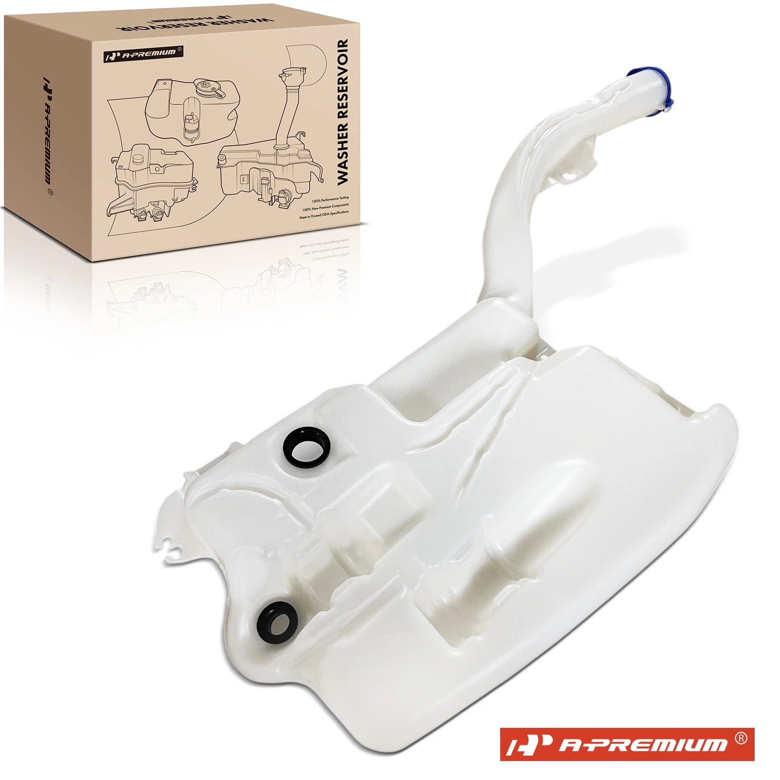Windshield Washer Reservoir Tank with Cap for Ford Edge (2015–2023)