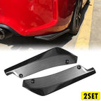 2X Carbon Fiber Rear Bumper Splitter Canard Diffuser for