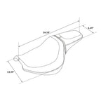 Rider Driver Passenger Seat for Harley Fat Bob FXFB FXFBS (2018-2024)