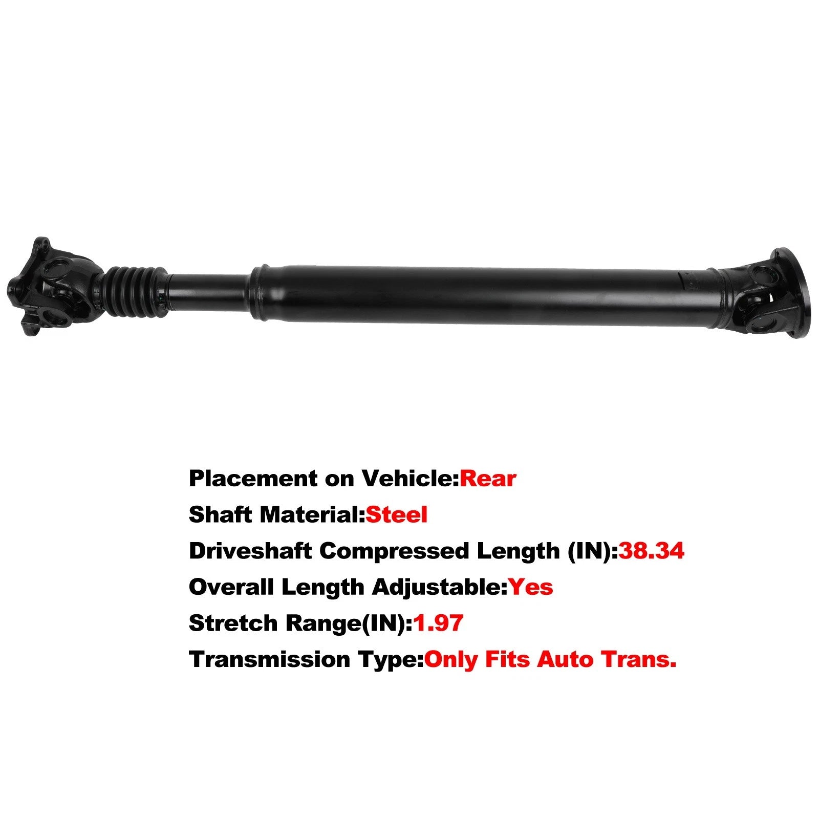 Drive Shaft Rear for Jeep Commander (2006–2010) P52105760AD