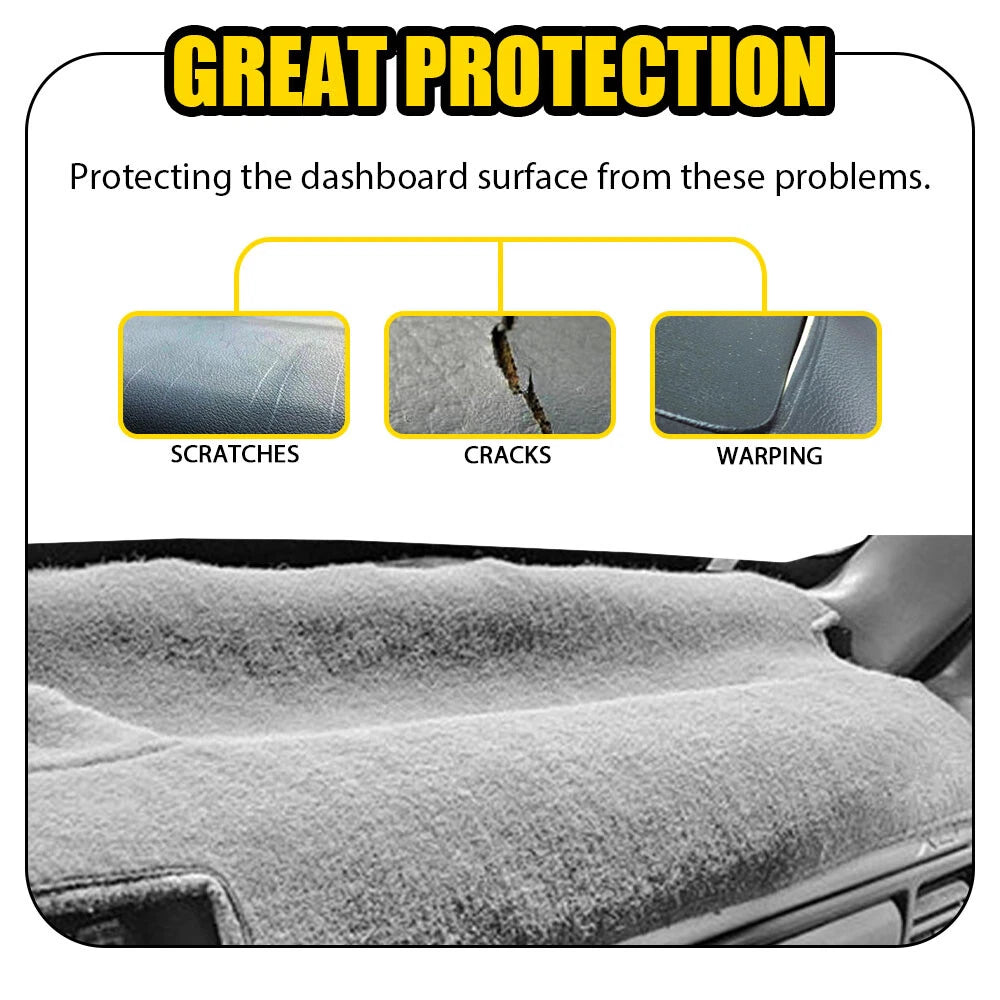 Dashboard Cover for Ford F150 F250 F350 (1992–1996) Gray