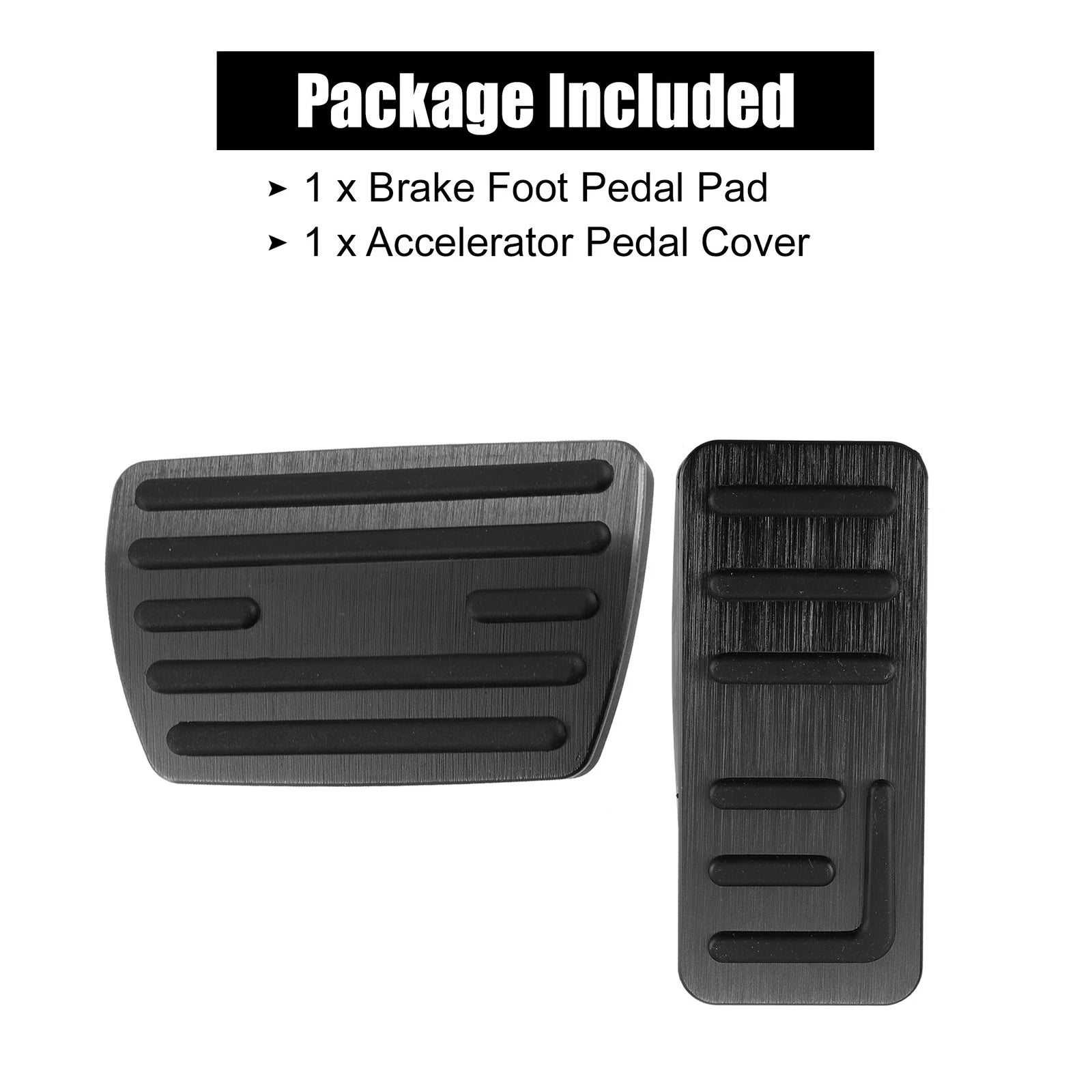 2X Non-Slip Metal Foot Pedal Covers for Honda HR-V Vezel RV3 (2014–2021)