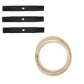 Set of 3 Blades & Deck Belt for John Deere Z245 EZTRAK (M154621)