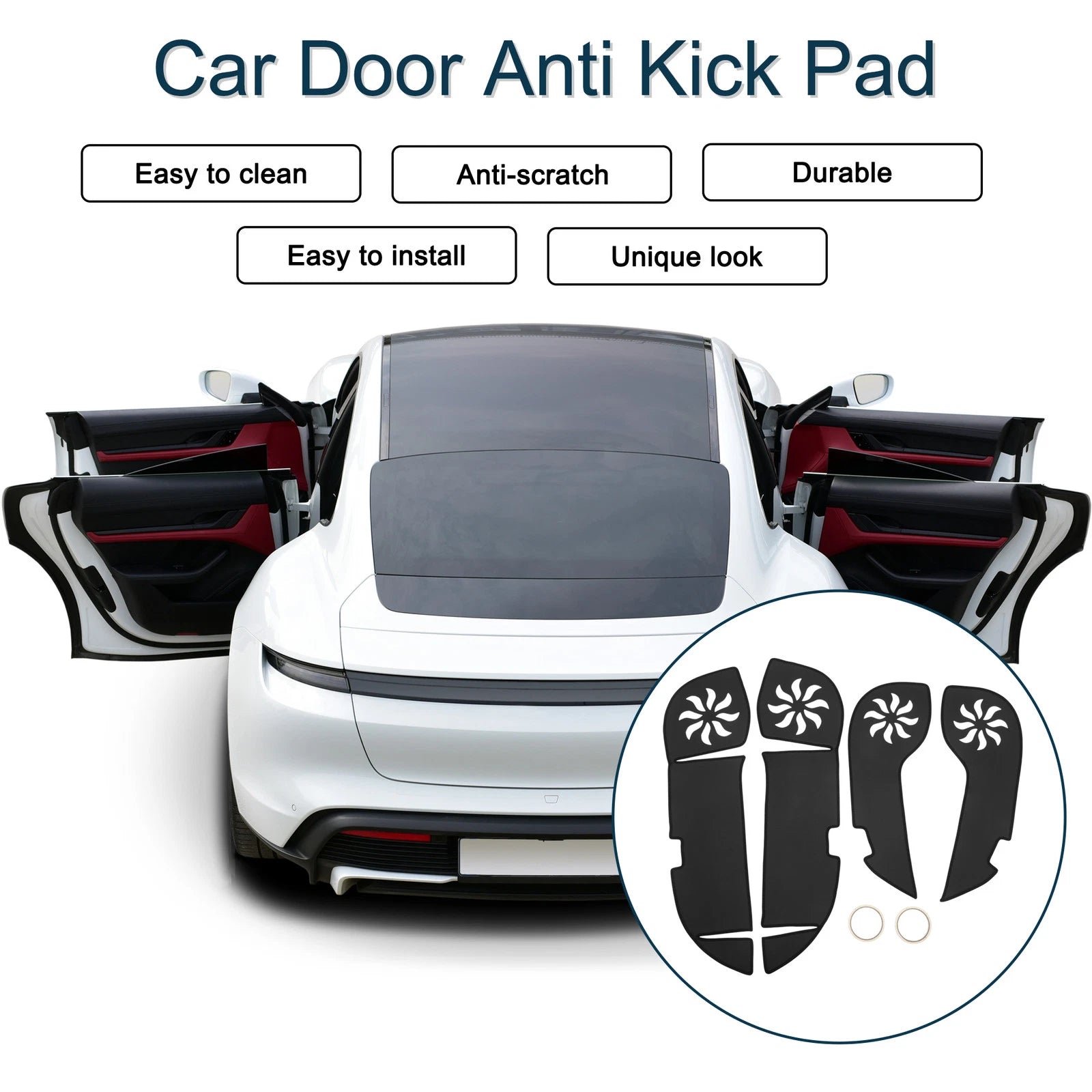 Set of 1 Car Door Anti Kick Pad Sticker Protector for Lexus RX200 (2016)