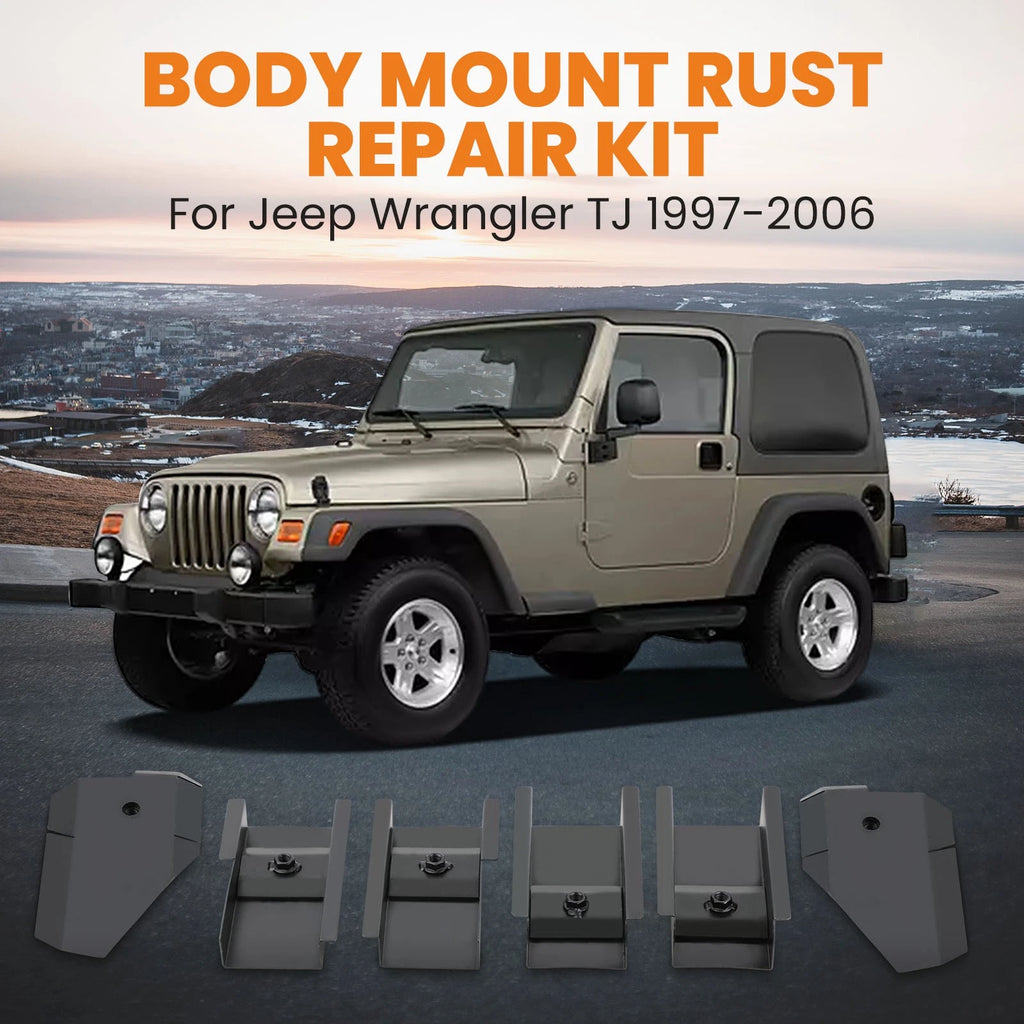Full Tub Body Mount Rust Repair Kit for Jeep Wrangler TJ (1997–2006)
