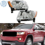 Set of 2 Halogen Headlights for Jeep Compass/Grand Cherokee (2011–2017)