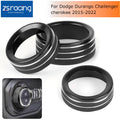 3X Black AC Radio Switch Trim Ring Knob Cover for Dodge Challenger/Charger