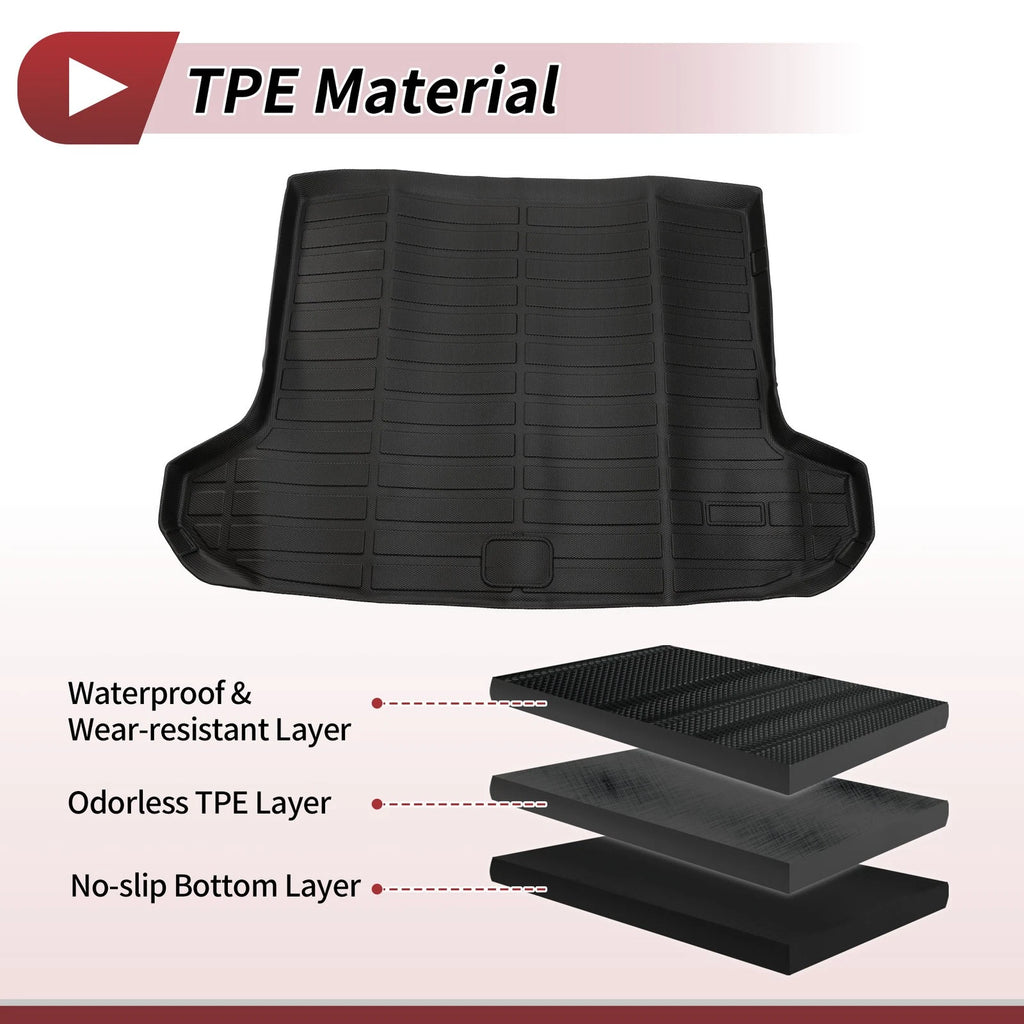 Trunk Mat for Hyundai Tucson (2016–2021) TPE Cargo Liner Black