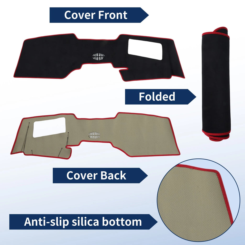 Dash Cover for Mazda CX-60 (2024–2026) Black with Red Edge
