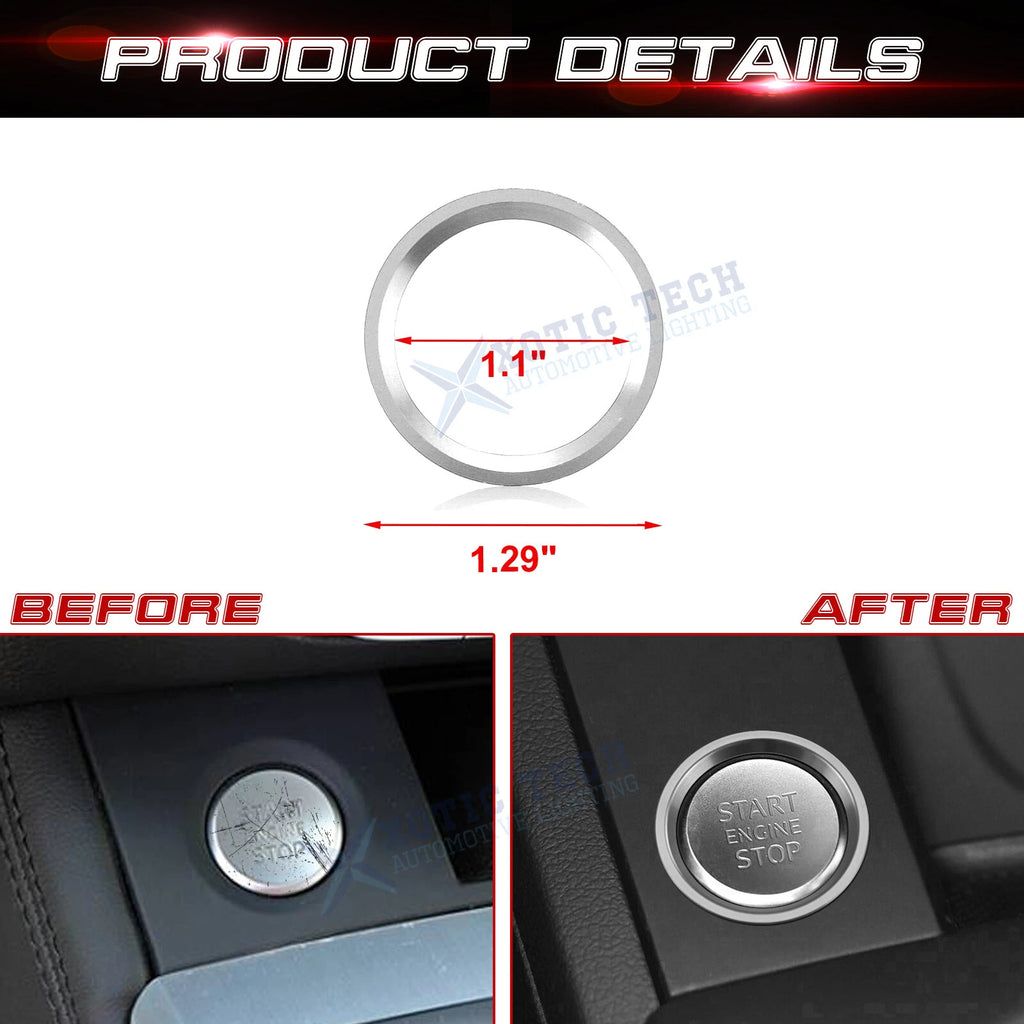 Engine Start Button Ring Cover Trim for Audi A4 A5 Q5 (2009-Up)