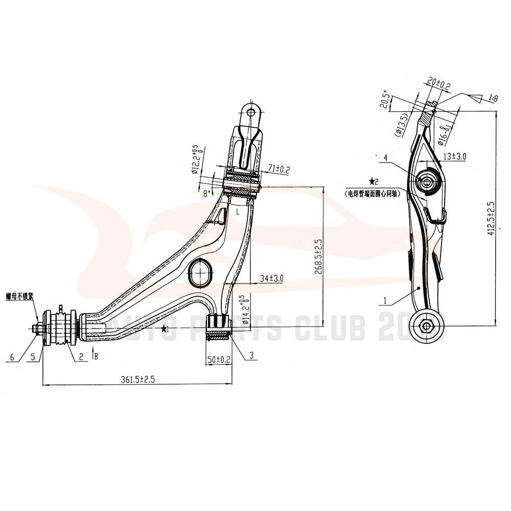 Set of 12 Suspension Front Upper Control Arm Ball Joints for Honda CR-V (1997–2001)