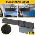 Set of 2 Front Side Sun Visor Extensions for Truck