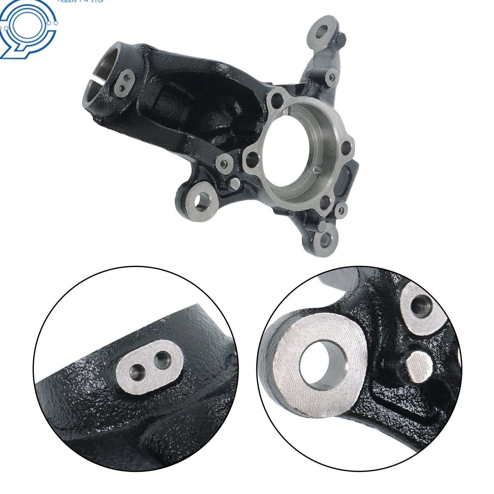 Steering Knuckle Left for Audi A3 Q3 Volkswagen Eos Golf Jetta (2006–2018)