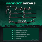 8x Tie Rod End Center Link Idler Arm for GMC Jimmy Sonoma Chevrolet S10 (1994–2005)