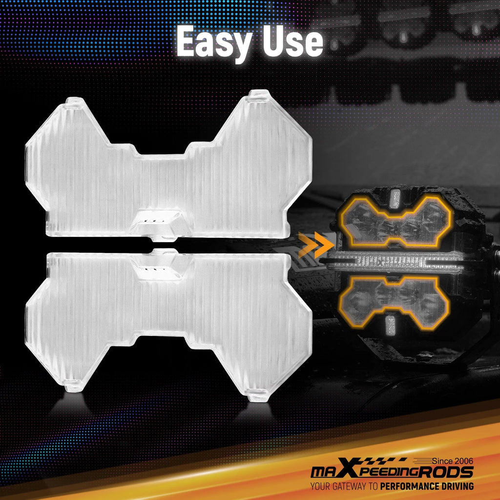 Set of 4 Driving Light Covers for maXpeedingrods 5" Square LED Lights