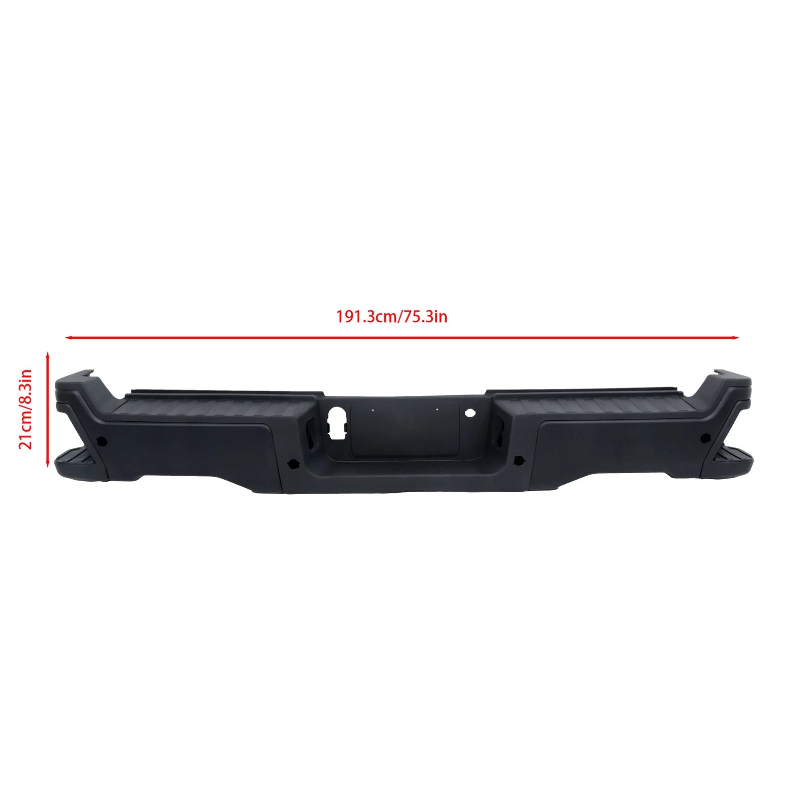 Rear Bumper Cover for Ford F250 F350 (2023–2024) Black with Sensor Holes