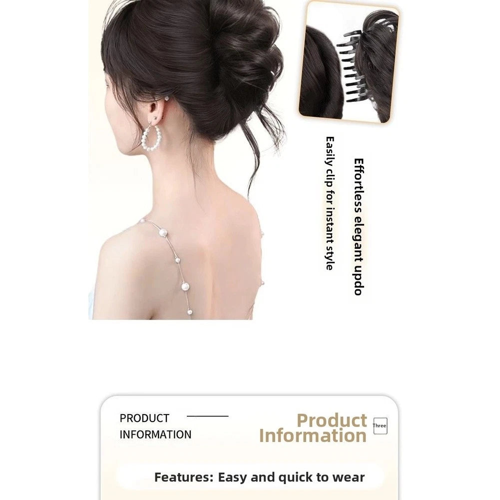 2X Handmade Mixed Material Hair Tie Claw Clip for Thick Hair (2023–2023)