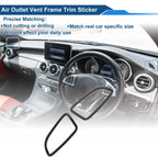 Set of 2 Air Condition Outlet Vent Trim Cover Frame for Mercedes-Benz C300 