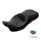 Driver & Passenger Gel Seat for Harley CVO Road Street Glide (2009-2023)