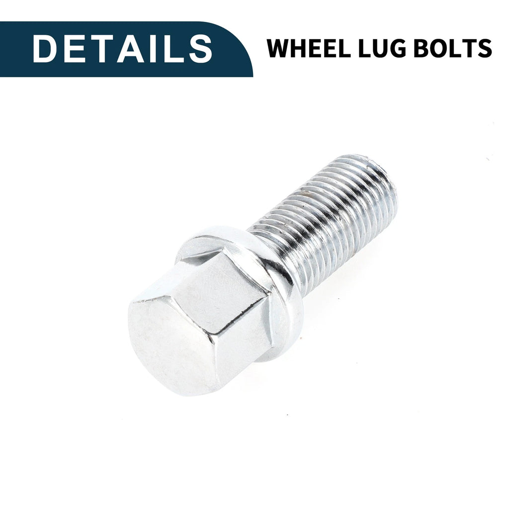 20 Pcs M14x1.5mm Ball Seat Wheel Lug Bolt 27mm Shank for Volkswagen Audi 
