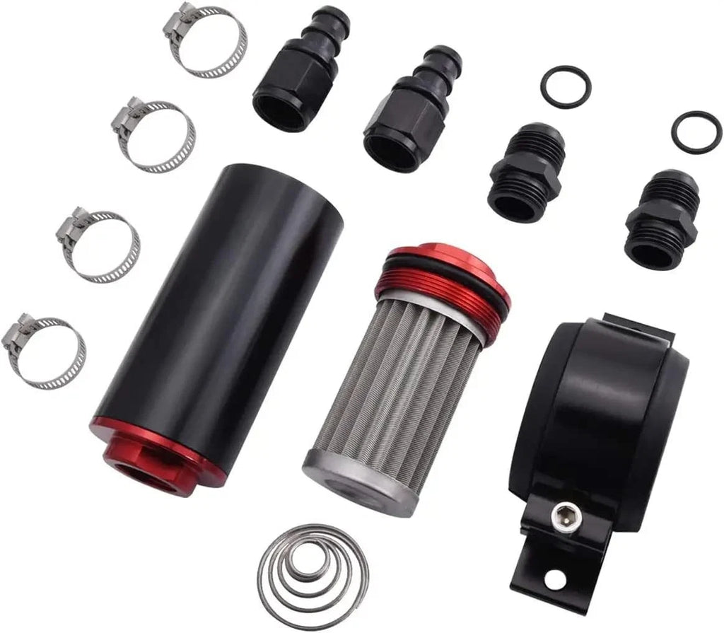 10AN Universal Aluminium Inline Fuel Filter for (100 Micron)