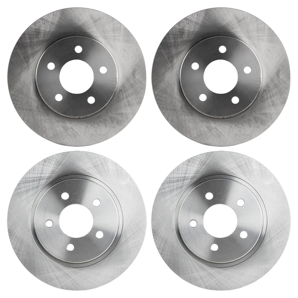 Front and Rear Disc Brake Rotors for Ford Mustang (2005–2010)