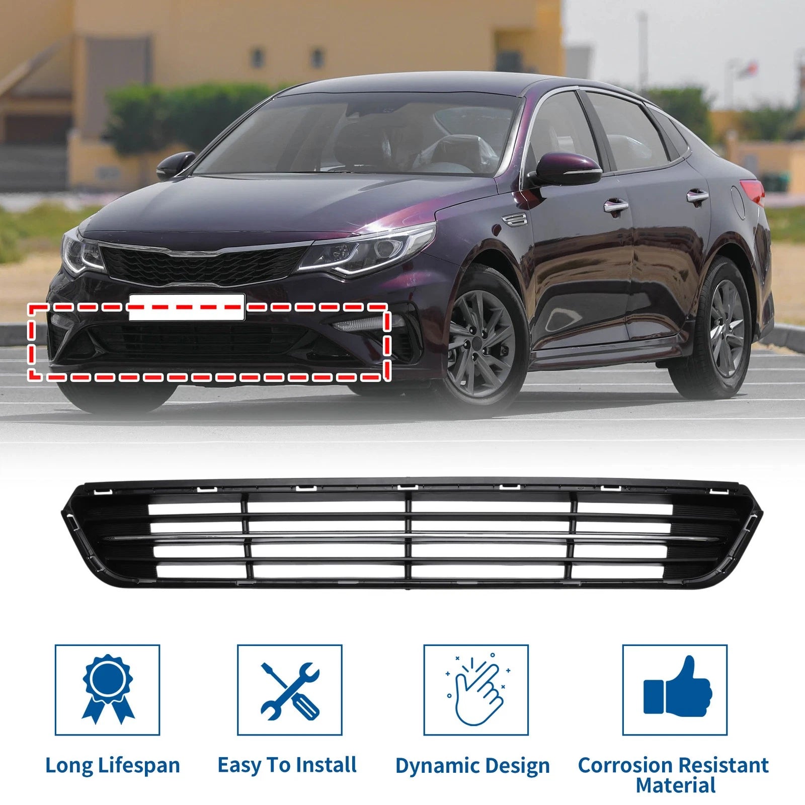 Lower Grille for KIA Optima (2011–2013) - 1 Pcs